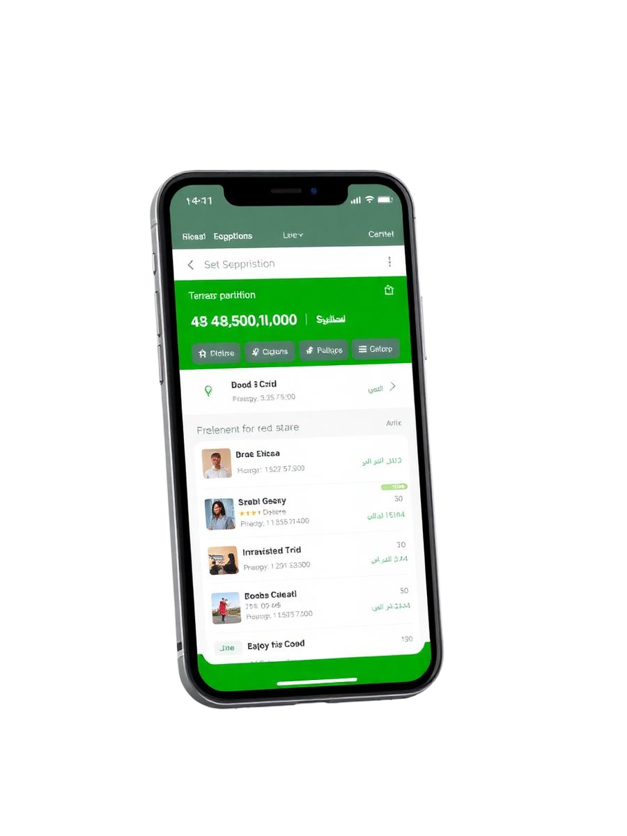 Dubai REST app mockup